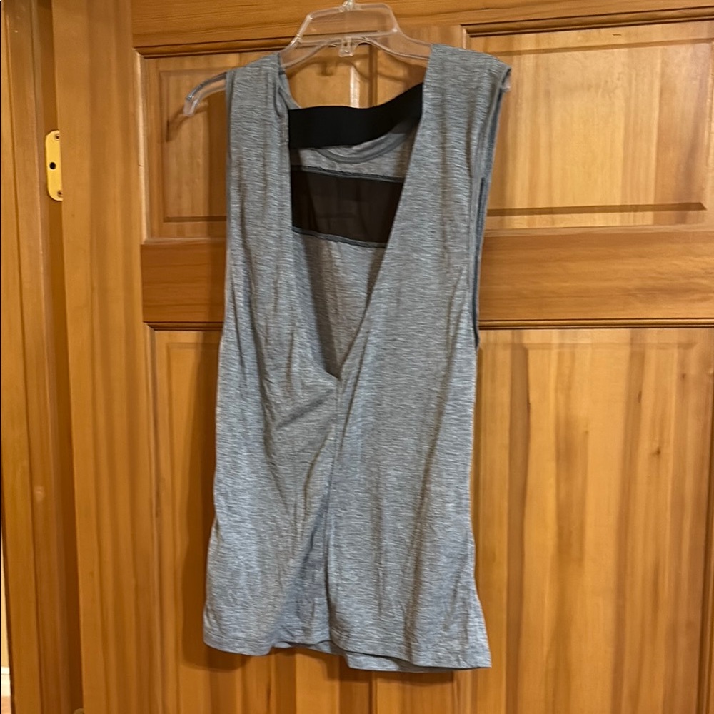 Gray Sleeveless Top Bathing Suit cover